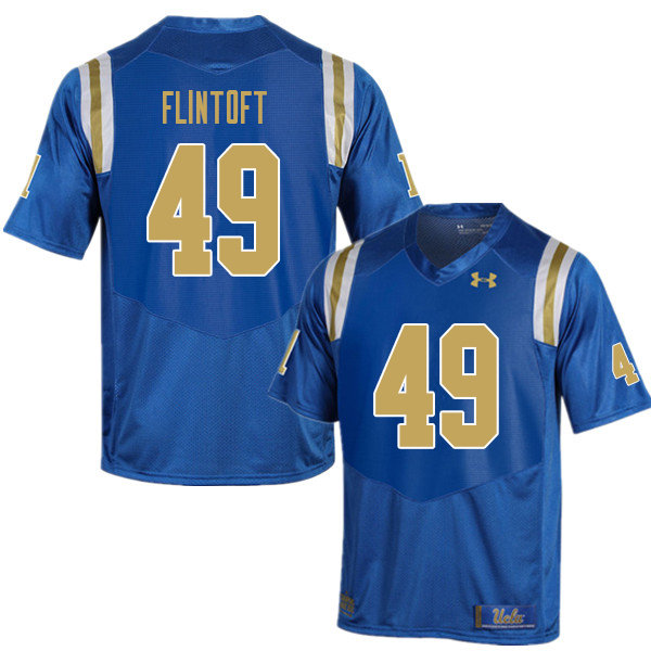 Men #49 Collin Flintoft UCLA Bruins College Football Jerseys Sale-Blue